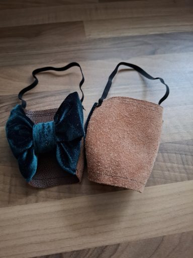 Bow Style Two Tone Leather-Suede Soles
